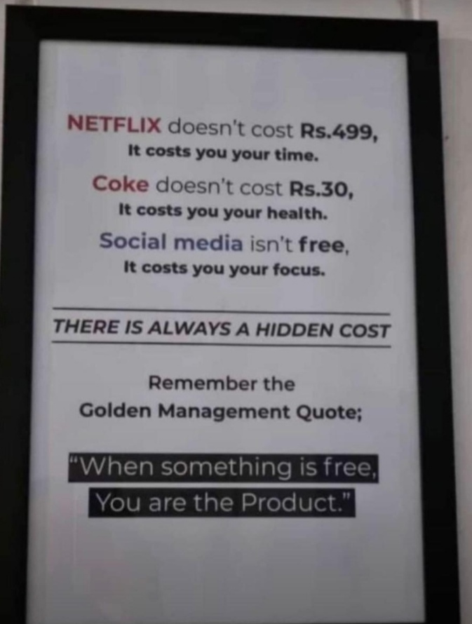 An illustration of life's hidden costs